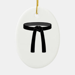 Black Belt Ceramic Tree Decoration