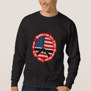 Black Belt Cinta Negra Karate Jiu Jitsu Judo Kung Sweatshirt