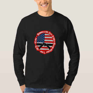 Black Belt Cinta Negra Karate Jiu Jitsu Judo Kung T-Shirt