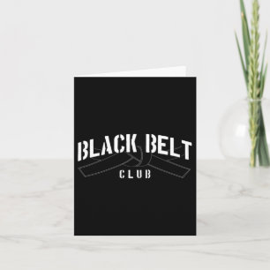 Black Belt Club  Card