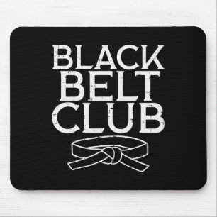 Black Belt Club Cool Karate Taekwondo Kung Fu Jiu Mouse Mat