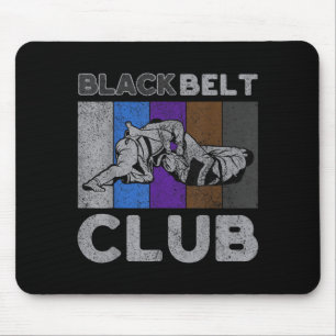Black Belt Club Vintage BJJ Brazilian Jiu Jitsu Mouse Mat