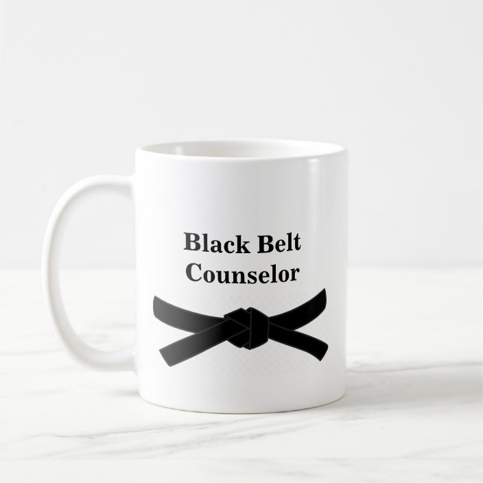 Black Belt Counsellor Gift Mug Zazzle.co.uk