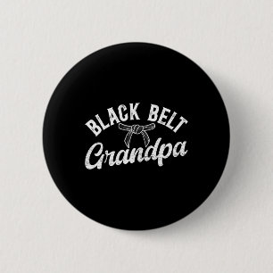 Black Belt Grandpa Karate Grandpa Karate Grandfath 6 Cm Round Badge
