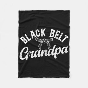 Black Belt Grandpa Karate Grandpa Karate Grandfath Fleece Blanket