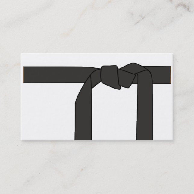 Black Belt/Karate Instructor Business Card (Front)