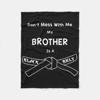 Black Belt Karate Shirt Comt Hapkido Martial Arts  Fleece Blanket