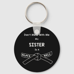 Black Belt Karate Shirt Comt Hapkido Martial Arts Key Ring
