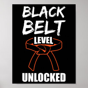 Black Belt Level Unlocked 1 Poster