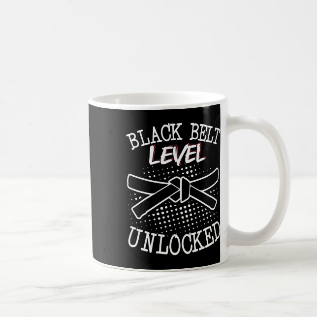 Black Belt Level Unlocked 4  Coffee Mug (Right)