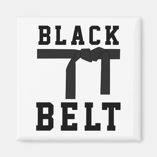 Black Belt Magnet (Front)