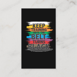 Black Belt Martial Art Training Karate TaeKwonDo Business Card