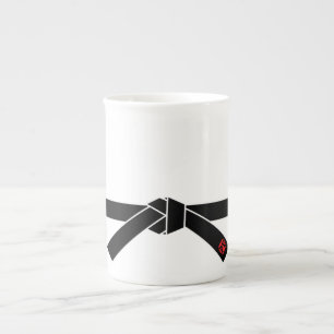 Black Belt, Martial Arts 黒帯, 武道 Bone China Mug