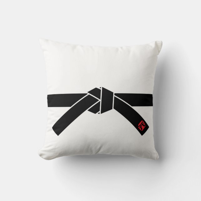 Black Belt, Martial Arts 黒帯, 武道 Cushion (Front)