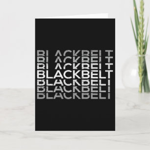 Black-belt Martial Arts Karate Taekwondo Tkd Jiu J Card