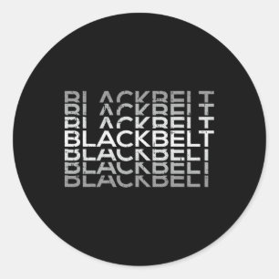 Black-belt Martial Arts Karate Taekwondo Tkd Jiu J Classic Round Sticker