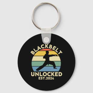 Black Belt Men Achievement Martial Arts Karate Boy Key Ring