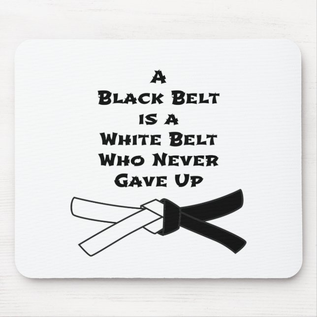 Black Belt Mouse Mat (Front)
