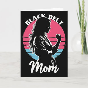 Black Belt Mum Martial Arts Karate Jiu-jitsu Taekw Card