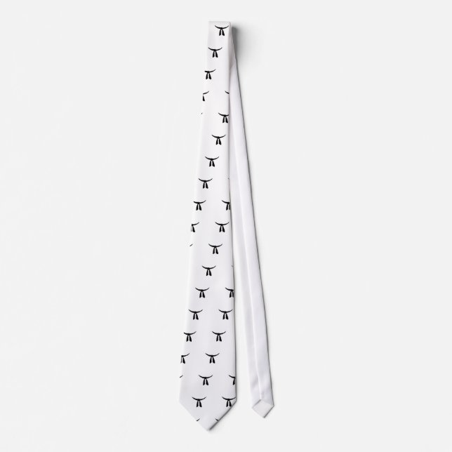 Black Belt Party Tie (Front)