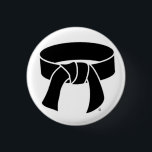 Black Belt pinback button<br><div class="desc">Martial Arts collectable pin-back buttons. Choose your size and quantity.  Add to your collection of button badges for Karate,  Taekwondo,  or other Martial Arts styles.</div>