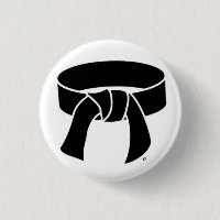 Black Belt pinback button