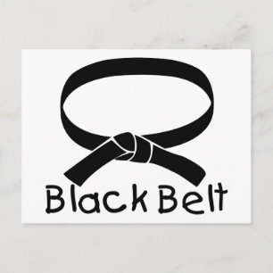 Black Belt Postcard