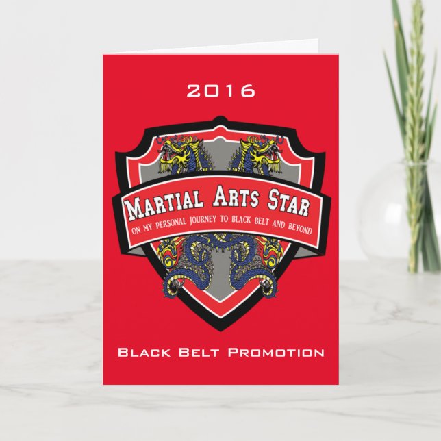Black Belt Promotion Invitation (Front)