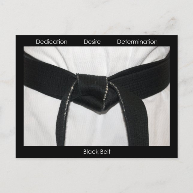 Black Belt Promotion Test Invitation (Front)