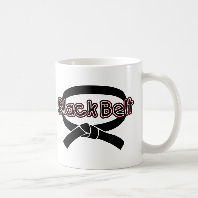 Black Belt (red) Coffee Mug (Right)