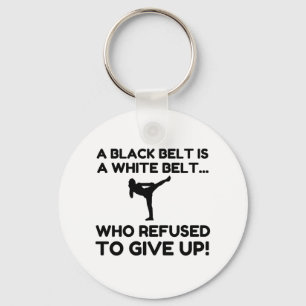 BLACK BELT REFUSAL KEY RING