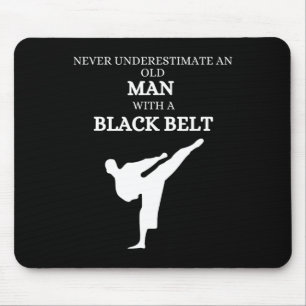 Black Belt Saying Karate Martial Arts Mouse Mat