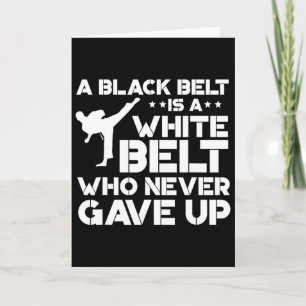 Black Belt Shirts Taekwondo Karate Gift  Card