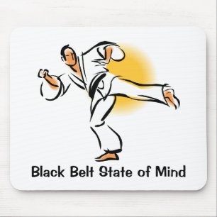 Black Belt State of Mind Mousepad, style 2 Mouse Mat
