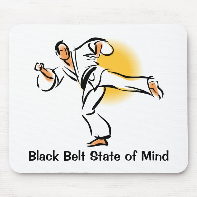 Black Belt State of Mind Mousepad, style 2 Mouse Mat (Front)