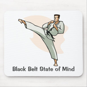 Black Belt State of Mind Mousepad, style 2 Mouse Mat
