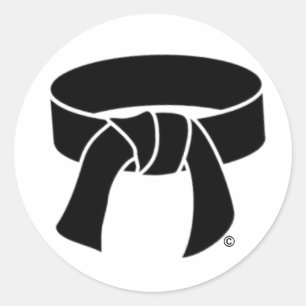 Black Belt Stickers