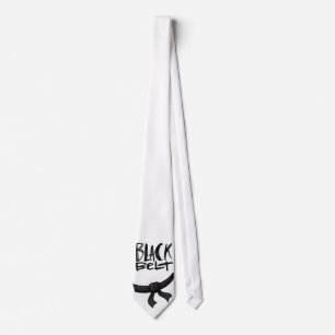 Black belt tie