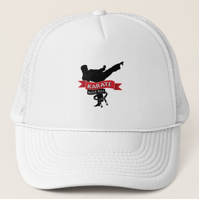 Black Belt Trucker Hat (Front)