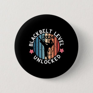 Black Belt Women Achievement Gift  6 Cm Round Badge