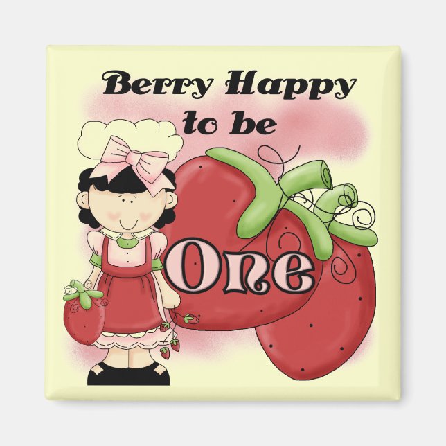 Black Berry 1st Birthday T-shirts and Gifts Magnet (Front)