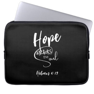 Black Bible Verse Laptop Sleeve