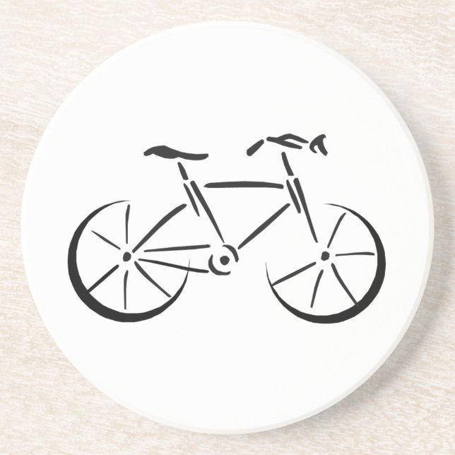 Black Bicycle Coaster (Front)