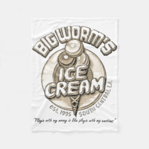 Black big worm  fleece blanket