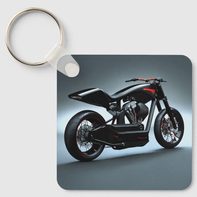 Black bike keychain  (Front)