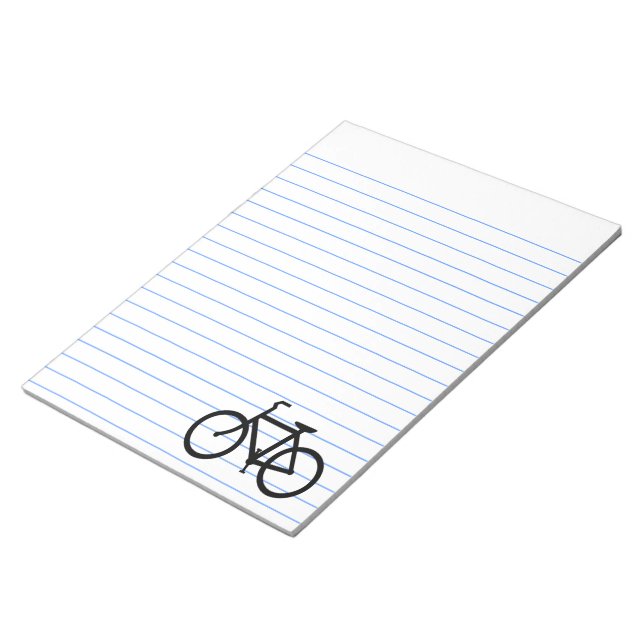 Black Bike Route Notepad (Angled)