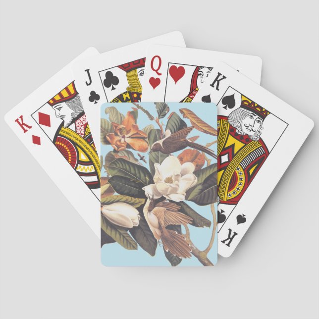 Black Billed Cuckoo Birds Playing Cards (Back)