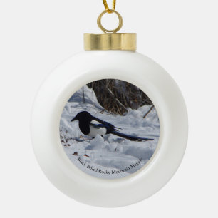 Black Billed Rocky Mountain Magpie ornament