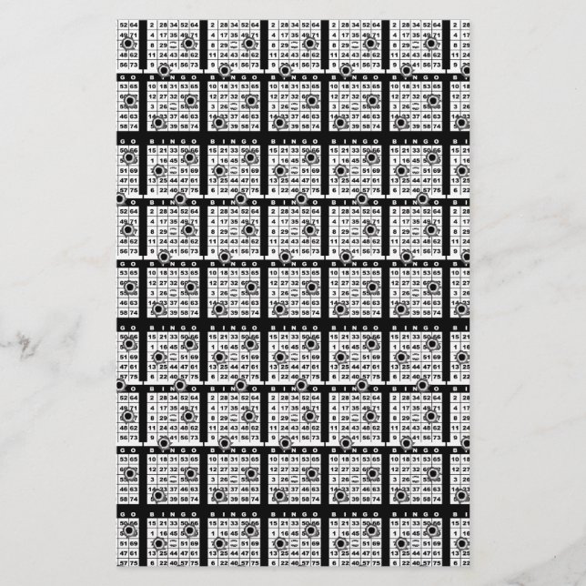 Black Bingo Cards (Front)