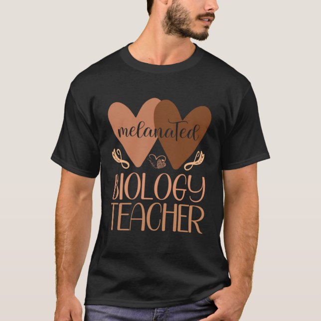 Black Biology Teacher Black History Women African  T-Shirt (Front)